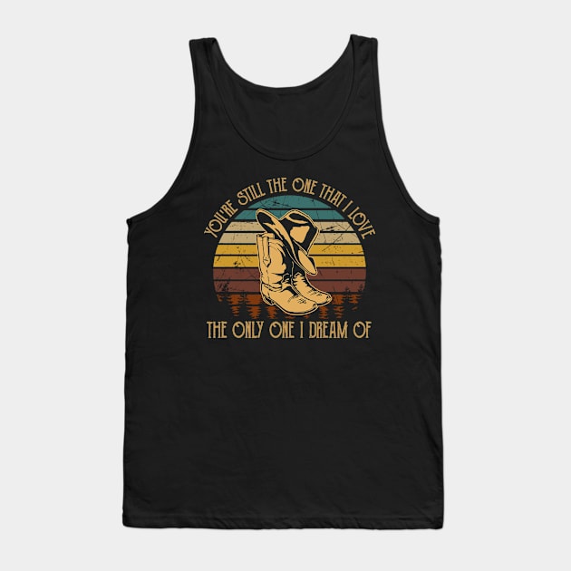 The Only One I Dream Of Cowboy Hat Tank Top by Monster Gaming